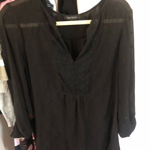 White House Black Market Sheer Tunic
